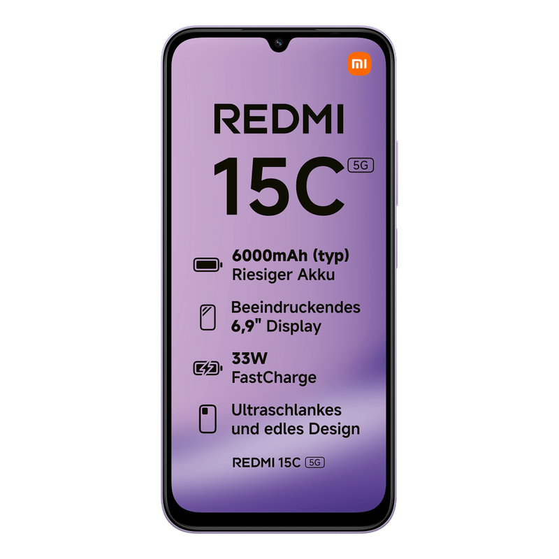 Xiaomi Redmi 15C 5G 4GB RAM 128GB Dusk Purple