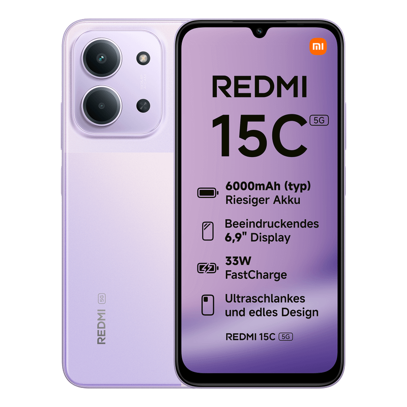 Xiaomi Redmi 15C 5G 4GB RAM 128GB Dusk Purple