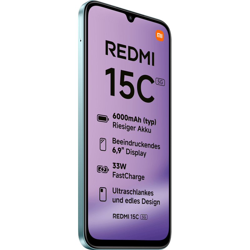 Xiaomi Redmi 15C 5G 4GB RAM 128GB Mint Green