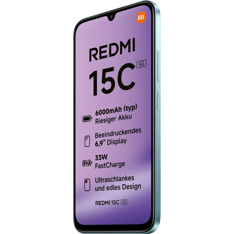Xiaomi Redmi 15C 5G 4GB RAM 128GB Mint Green