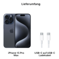 Apple iPhone 15 Pro Max 1TB Titan Blau