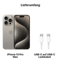 Apple iPhone 15 Pro Max 1TB Titan Natur