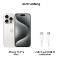 Apple iPhone 15 Pro Max 1TB Titan Weiß