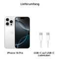 Apple iPhone 16 Pro 256GB Titan Weiß