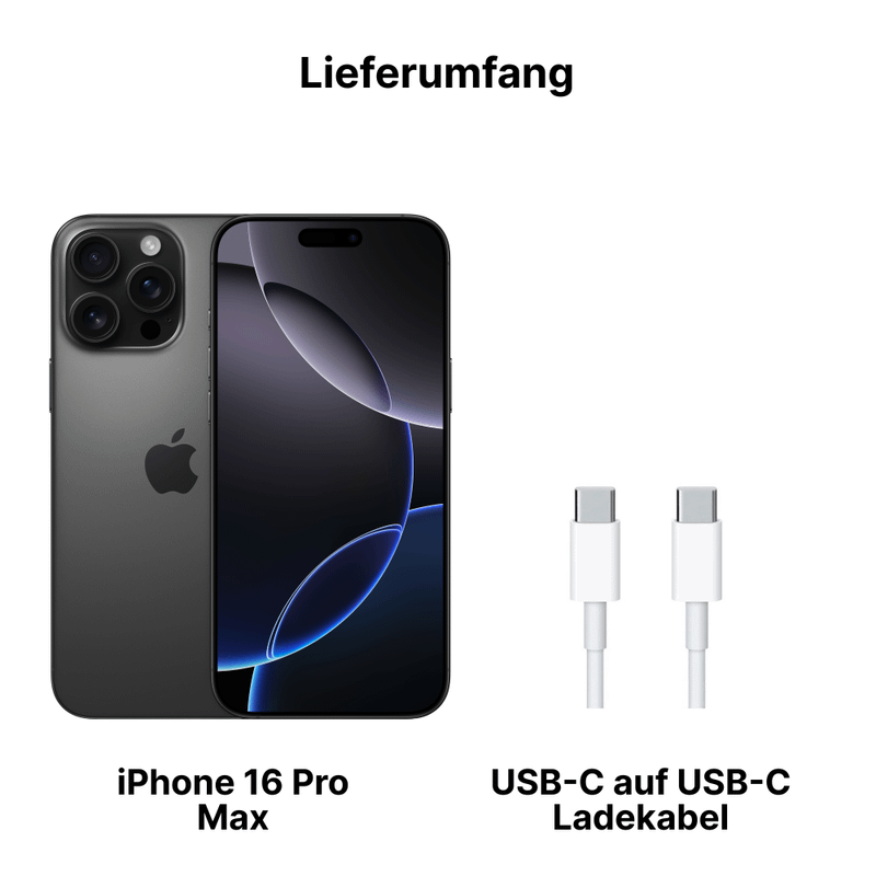 Apple iPhone 16 Pro Max 256GB Titan Schwarz