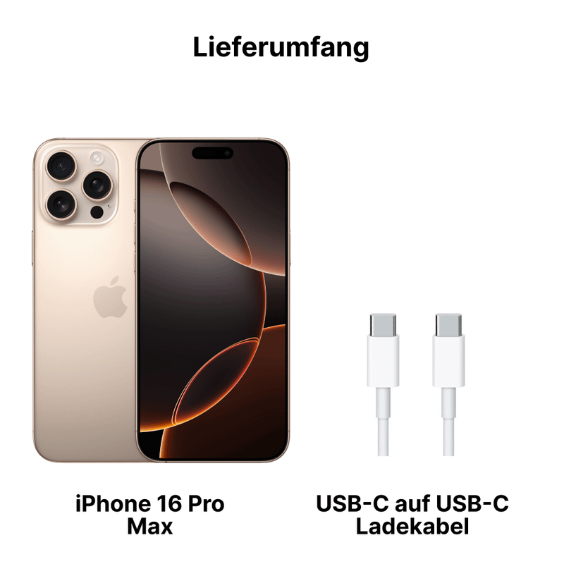 Apple iPhone 16 Pro Max 512GB Titan Wüstensand