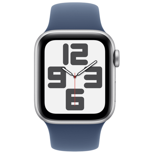 Apple Apple WATCH SE (2023) 40mm GPS Aluminiumgehäuse Silber Sportarmband Denim S/M