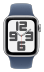 WATCH SE (2023) 40mm GPS Aluminiumgehäuse Silber Sportarmband Denim S/M