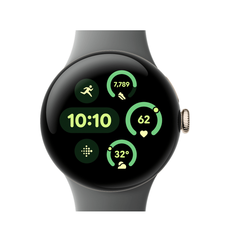 Google Pixel Watch 3 41mm LTE Champagne Gold Sportarmband Hazel