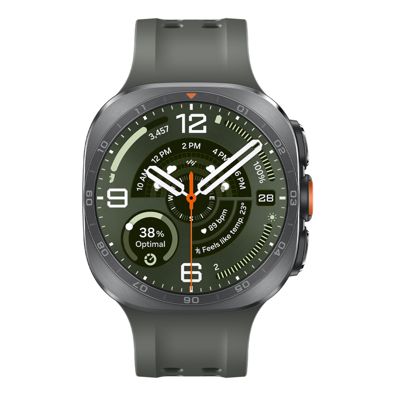 Samsung Galaxy Watch Ultra2 Titanium Silver Marine Band Olive