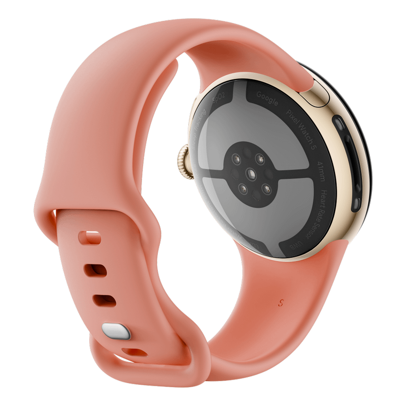 Google Pixel Watch 5 41mm Bluetooth Champagne Gold Sportarmband Canyon