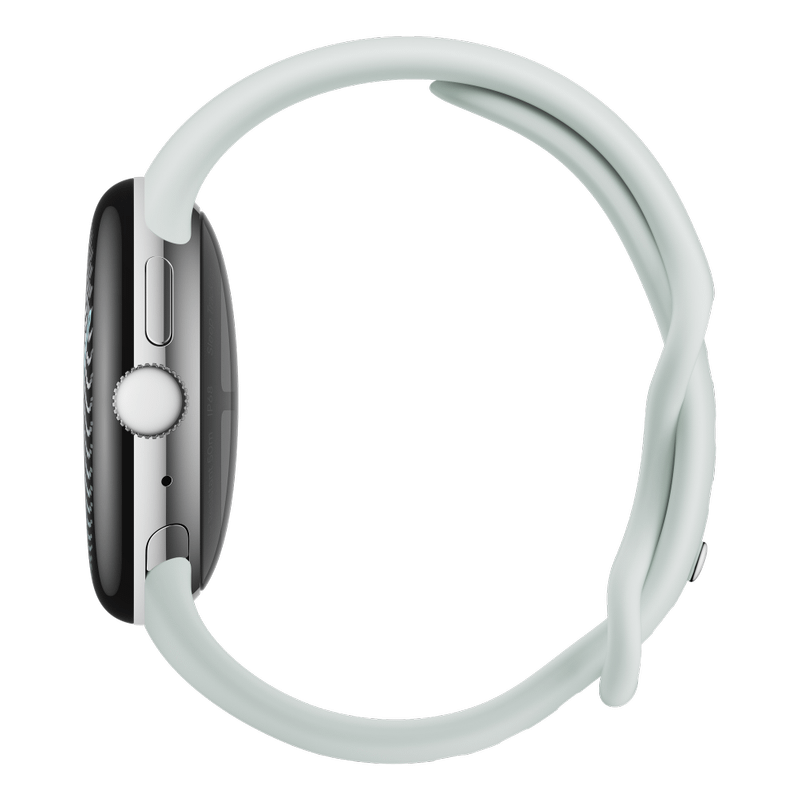 Google Pixel Watch 5 41mm Bluetooth Polished Silver Sportarmband Fog