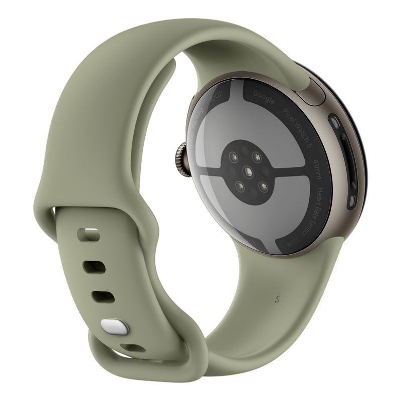 Google Pixel Watch 5 41mm Bluetooth Satin Pyrite Sportarmband Olive