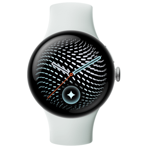 Google Google Pixel Watch 5 41mm LTE Polished Silver Sportarmband Fog