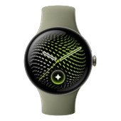 Google Pixel Watch 5 45mm Bluetooth Satin Pyrite Sportarmband Olive