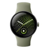 Google Pixel Watch 5 41mm LTE Satin Pyrite Sportarmband Olive