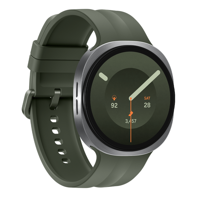 Samsung Galaxy Watch9 44mm LTE Silver Sport Band Olive