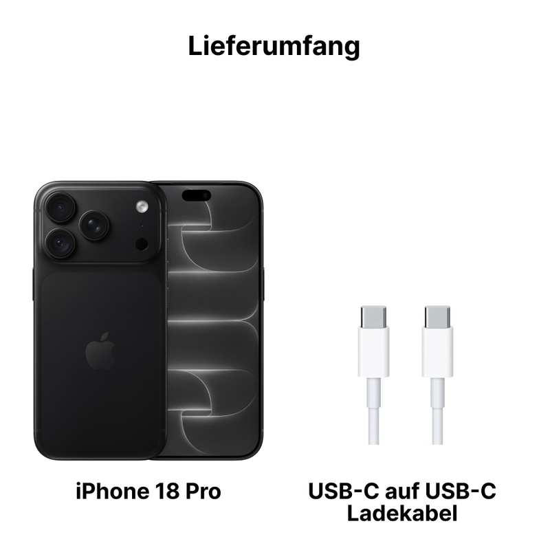 Apple iPhone 18 Pro 2TB Schwarz