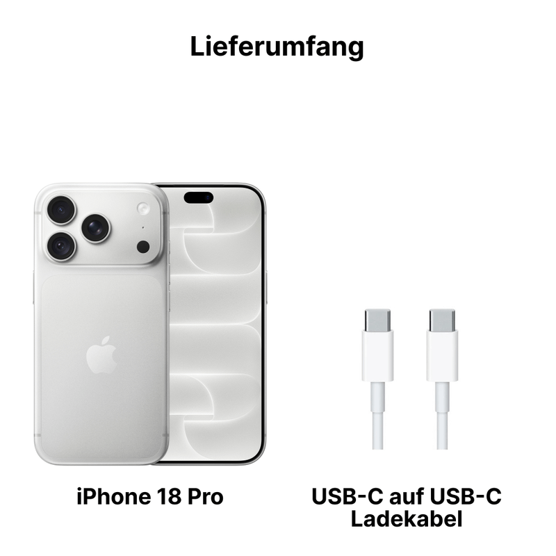 Apple iPhone 18 Pro 2TB Silber