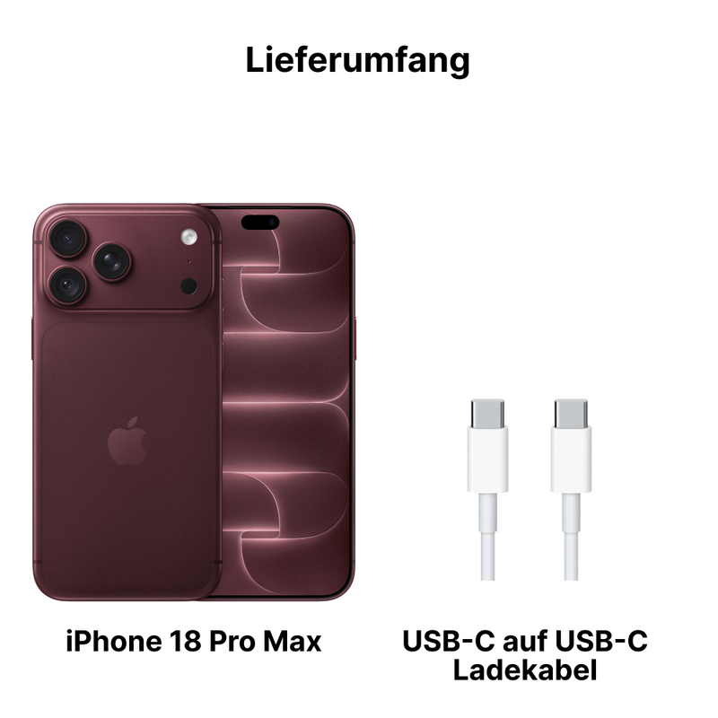 Apple iPhone 18 Pro Max 1TB Burgunder