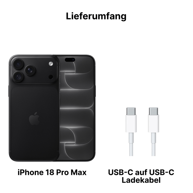 Apple iPhone 18 Pro Max 2TB Schwarz