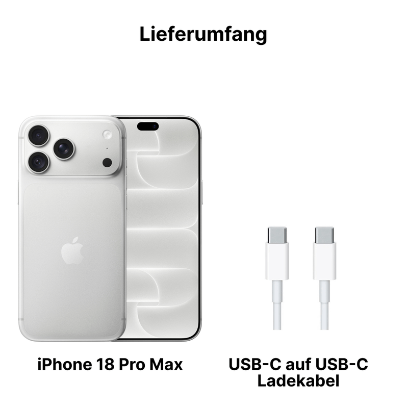 Apple iPhone 18 Pro Max 2TB Silber