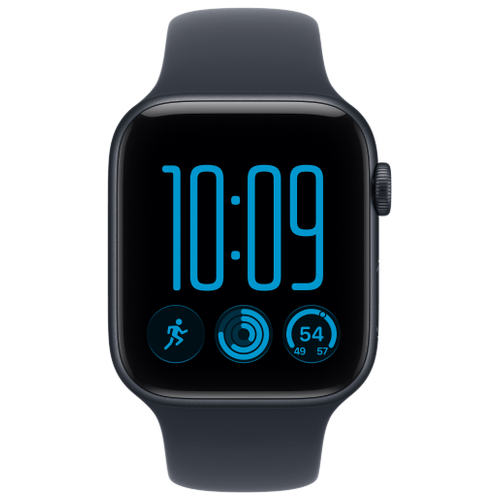 Apple Apple Watch SE 3 44mm GPS Aluminium Mitternacht Sportarmband Navy Blau M/L