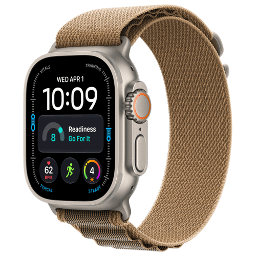 Apple Apple Watch Ultra 4 Titan Natur Alpine Loop Wüstensand S