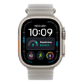 Apple Watch Ultra 4 Titan Natur Ocean Armband Halbtransparentes Grau
