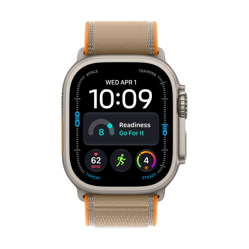 Apple Watch Ultra 4 Titan Natur Trail Loop Sand M/L
