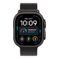 Apple Watch Ultra 4 Titan Schwarz Milanaisearmband Schwarz M