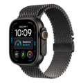 Apple Watch Ultra 4 Titan Schwarz Milanaisearmband Schwarz M