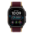 Apple Watch Ultra 4 Titan Schwarz Trail Loop Burgunder M/L