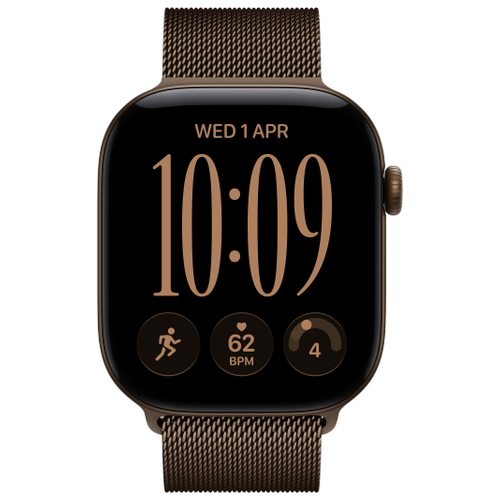 Apple Apple Watch Series 12 42mm GPS Aluminium Dunkelbronze Milanaisearmband Dunkelbronze S/M
