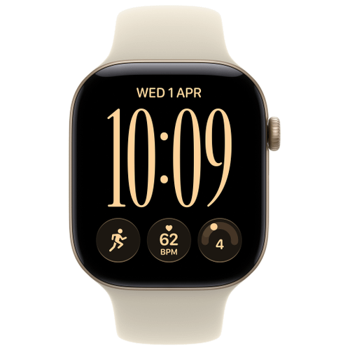 Apple Apple Watch Series 12 42mm GPS Aluminium Lichtgold Sportarmband Sand S/M
