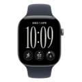Apple Watch Series 12 42mm GPS Aluminium Space Grau Sportarmband Navyblau S/M