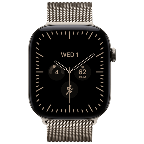 Apple Apple Watch Series 12 42mm GPS+Cellular Titan Natur Milanaisearmband Natur S/M