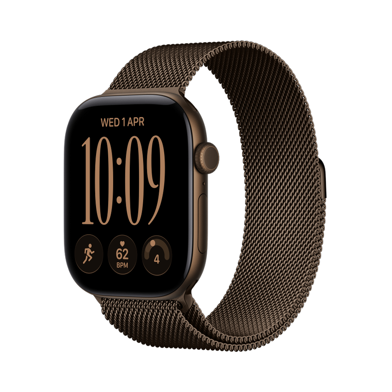 Apple Watch Series 12 46mm GPS Aluminium Dunkelbronze Milanaisearmband Dunkelbronze M/L