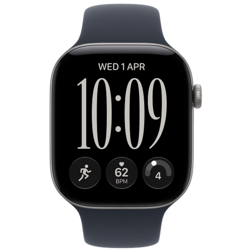 Apple Apple Watch Series 12 46mm GPS+Cellular Aluminium Space Grau Sportarmband Navyblau S/M