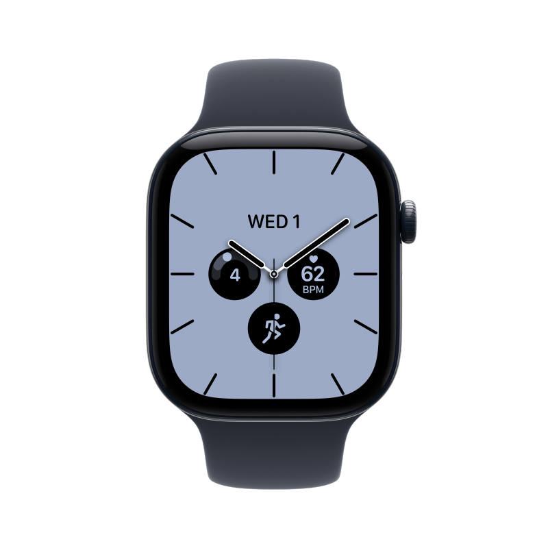 Apple Watch Series 12 46mm GPS+Cellular Keramik Nachtblau Sportarmband Navyblau S/M