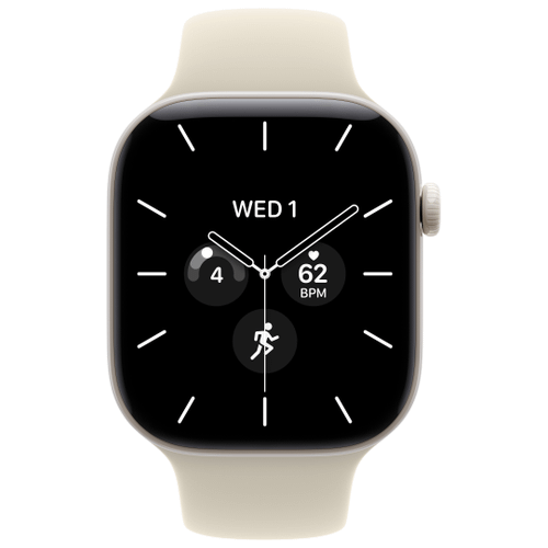 Apple Apple Watch Series 12 46mm GPS+Cellular Keramik Perlweiß Sportarmband Sand M/L