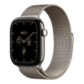Apple Watch Series 12 46mm GPS+Cellular Titan Natur Milanaisearmband Natur S/M